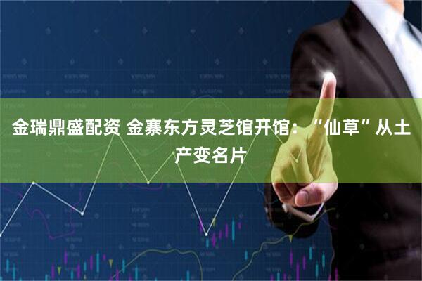 金瑞鼎盛配资 金寨东方灵芝馆开馆：“仙草”从土产变名片