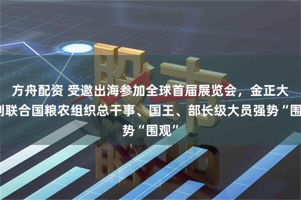 方舟配资 受邀出海参加全球首届展览会，金正大受到联合国粮农组织总干事、国王、部长级大员强势“围观”