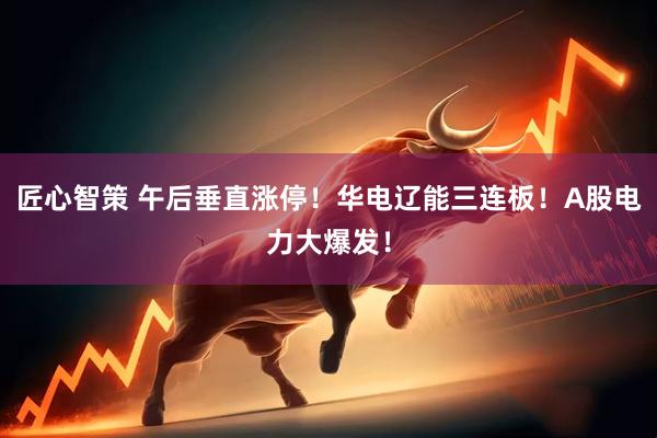 匠心智策 午后垂直涨停！华电辽能三连板！A股电力大爆发！